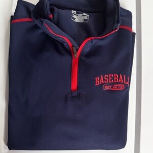 Under Armour Navy and Red Baseball Jacket